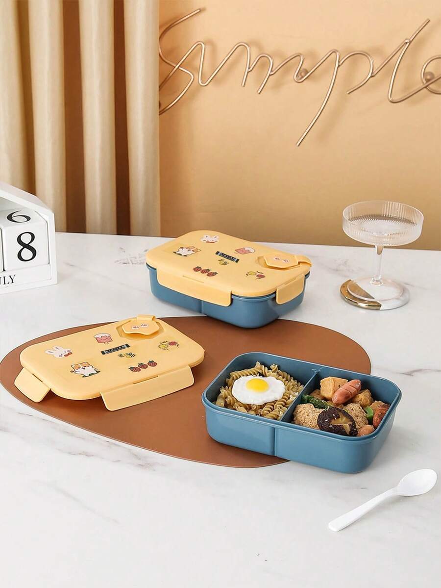 WGROOM 1 pieza Fiambrera multifuncional, contenedor de almacenamiento de alimentos para cocina, caja bento adecuada para exteriores, bodas, fiestas, regalos, cumpleaños - Multicolor - Ver 1
