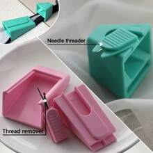 两套布管制作器和斜纹滚边器缝纫工具 - 升级版卷布条制作器，适用于 2.24-2.83 英寸宽的布条，包含拆线器和穿线器配件，节省折叠和固定布料及铺棉的时间，多用途缝纫用品，适用于缝纫、DIY 手工艺品、家庭缝纫项目 - 适合作为情人节礼物或送给缝纫爱好者的礼物 - 2套 - 查看 4