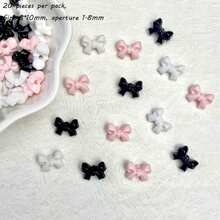 10mm Acrylic Macaron Color Small Bow DIY Mobile Phone Chain Hair Accessories With Separated Beads Accessories Material Loose Beads - Multicolor - View 45