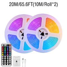 3.28FT-98.4FT RGB 室內燈條,可變色 LED 燈條附遙控器,適用於遊戲設備、臥室、電視背光與房間裝飾 - RGB - 查看 15