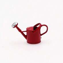 1/3pcs Mini Watering Can Micro Landscape DIY Decor, Iron Painted Craft, Bright Colors And Exquisite Design, Create Realistic Garden Scenery, Suitable For Miniature Courtyard, Countryside Scene, Landscape Handmade, Home Desktop Decoration, Fairy Garden Sand Table Layout Accessories - A - View 12