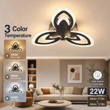 Luxury LED Ceiling Light, Black & White Dual Color Options, Elegant Light & Shadow Effect, Exquisite Texture. Suitable For Modern, Nordic, Luxury Home Decor, Can Be Installed In Bedroom, Entrance Hallway, Balcony, Living Room And Other Spaces, Warm & Transparent Lighting, Easy Installation, Combines Lighting & Decorative Functions, Creates A Sophisticated Home Environment. - MT-3T Ceiling Light - View 9