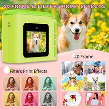 Mini Portable Instant Camera High Definition Photography, Includes 3 Rolls Of Printing Paper, USB Charger, Supports Digital Camera, Video Recording, Delayed Printing, Perfect Choice For Birthday Gift - View 10