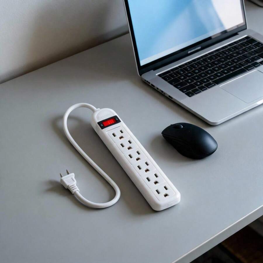 Simple Electric Plug For Home And Office - White - View 1