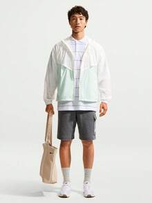Nike Windrunner Men's Unlined Full-Zip Jacket Sun Protection Skin Jacket IO9628-133 - Green - View 6