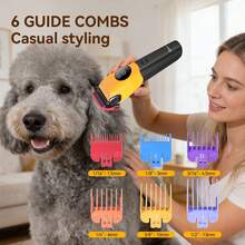 Hatteker 1pc Pet Hair Clipper For Large Dogs And Cats, USB Rechargeable Adjustable Speed Grooming Trimmer For Pet Shop - View 10