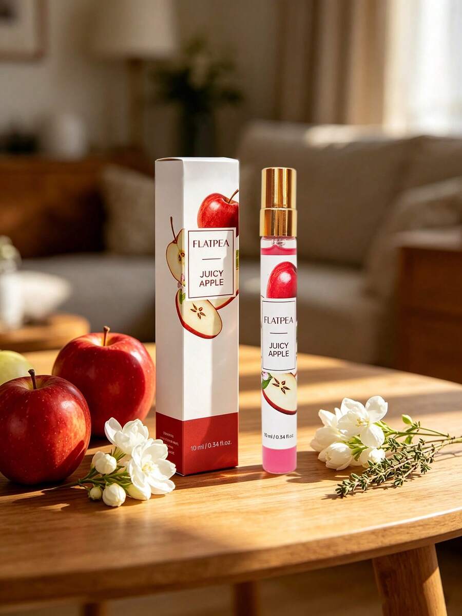 1pc (10ML) Apple Fragrance Spray - Combines Apple Scent With Jasmine And Vanilla Notes To Create A Sweet And Fresh Aroma, Helps With Sleep - Multiple Styles - View 1