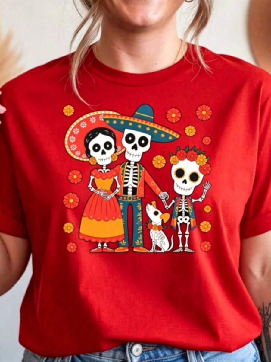Women T-Shirts - 紅色 - 查看 1