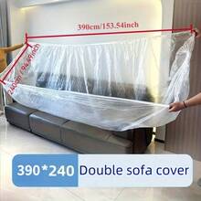 5/10pcs Extra Large Furniture Cover, Heavy Duty Clear Plastic Sofa Cover Waterproof UV Protection, All-Weather Patio Balcony Table Cover - Multicolor - View 7