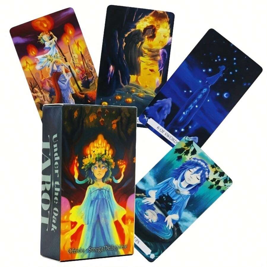 Under The Oak Tarot Cards: Women's Self-Exploration Cards - Multicolor - View 1