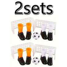 1/2sets Desktop Finger Football Set, Sports Competition Parent-Child Interactive Tabletop Game, 1 Set, Random Color, Mini Finger Football Toy Finger Football Set Desktop Competition Interactive Sports Game Gift. Piñata Filler, Party Favor. Birthday Party, Retro Party, Theme Party Gift. Holiday And Party Supplies - Multicolor - View 9