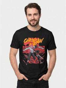 Men T-Shirts - 黑色 - 查看 1
