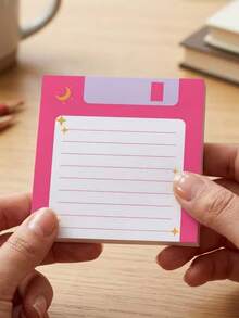 4-Pack Vintage Floppy Disk Sticky Notes, 3x3 Inch Lined Starry Sky & Moon Notebook, For Office Desk Decor, Aesthetic Planning Supplies And Unique Colleague Gift (50 Sheets Per Book) - one-size - View 9