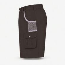 Celana Pendek Kargo Outdoor Longgar Multi Saku dengan Trim Kontras untuk Wanita LI-NING AKSV940 - Kopi Coklat - View 6