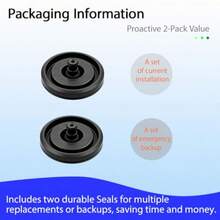 2-Pack 1001958 Toilet Fill Valve Replacement Seal Fit For Kohler Tank Fits Fluidmaster 242 400 747, Durable Rubber Diaphragm, Stop Tank Leaks, Easy DIY Snap-In Install - As Pic - View 5