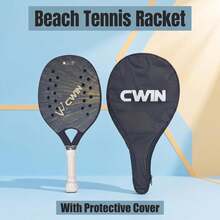 Beach Tennis Racket With Storage Bag, Lightweight Non-Slip Handle Beach Tennis Racket, Suitable For Adult Beginners Outdoor Beach Sports Training - Multicolor - View 1