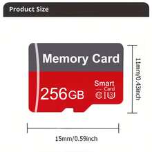 256GB Memory Card, 128GB, 64GB, 32GB TF Card - High-Speed Memory Card, Suitable For Smartphones, Tablets, Cameras, Game Consoles, Dash Cams And Other Devices, File Storage - Red-grey - View 6