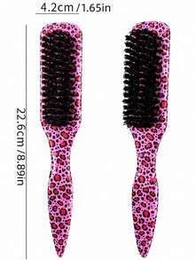 1pc Unisex Hair Comb/Beard Brush, Unscented Professional Styling Comb, Gradient Color Comb & Hair Cleaning Brush, Smooth Grooming Tool, Suitable For Thick/Thin Hair, Travel Essential, Beach Essential, Holiday Essential, Bathroom Essential, Also A Gift For Women, Bridesmaid Gift, Wedding Gift, Teacher Gift - Multicolor - View 8