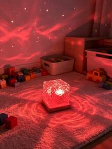 1pc LED Wave Projection Light, With Touch/Remote Control, 16 Color Modes, USB Powered, Suitable For Party, Birthday, Bedroom And Living Room Decor, Easy Remote Control Operation - Multicolor - View 2