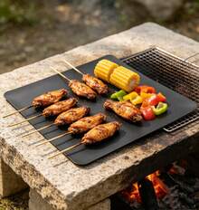 8 Pieces Anti-Stick Barbecue Cooking Mat, Multi-Purpose Food Baking Sheet For Backyard Outdoor BBQ Cooking - 8pcs - View 1