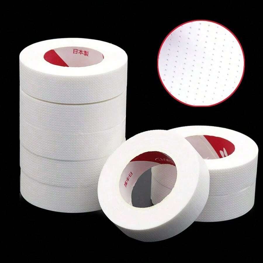 1/6/12 Rolls Microporous Breathable Eyelash Extension Tape, Eyelash Pad Under Eye Tape, Lint-Free, 4mm New Eyelash Lift Tape, Suitable For Makeup/Single Lash/Professional