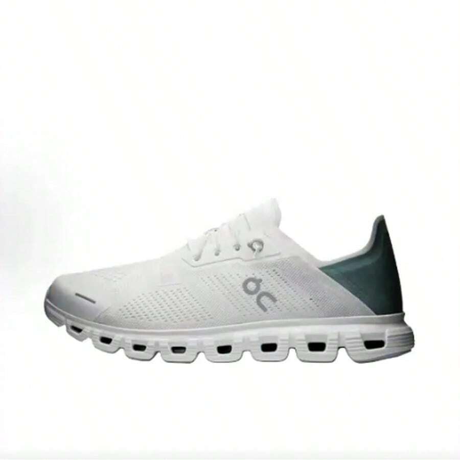 On Running Women Casual Athletic Shoes - 白/墨綠 - 查看 1