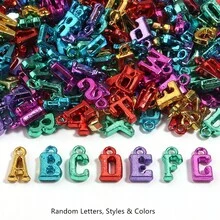 27g Pack (Approx. 100pcs) Colorful Acrylic Letter Charms, DIY Jewelry Making Accessories, Suitable For Necklaces, Bracelets, Earrings, Clothing And Shoes Decoration - Alphabet Pendant - View 14