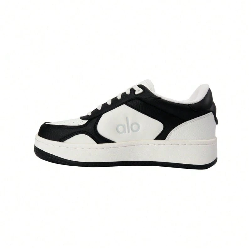 Alo Yoga Unisex Couple Sneakers A0685U - Black and White Color Block A0685U-bLACK/WHITE - View 1