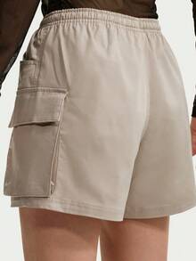 Nike Women's AS W NK STREET UTL Woven Cargo Shorts IV5010-236 - Khaki - View 2