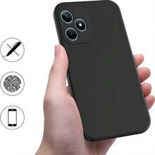 Casing Ponsel untuk C51 / C51s / Narzo N53 / C53, dengan Perlindungan Kamera, Tipis, Tahan Guncangan, Fleksibel, Hitam Matte, Pelindung Silikon Lembut - Hitam - View 8