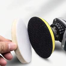 Pad Roda Pemoles Wol Felt Bundar - Cakram Roda Pemoles Wol - Pad Roda Kain Pemoles Wol Felt - Cocok untuk Logam Aluminium, Baja Tahan Karat, Kaca - Mesin Pemoles Gerinda Sudut Penghilang Goresan dan Pemolesan - Tersedia Berbagai Ukuran - A - View 10