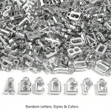27g Pack (Approx. 100pcs) Colorful Acrylic Letter Charms, DIY Jewelry Making Accessories, Suitable For Necklaces, Bracelets, Earrings, Clothing And Shoes Decoration - Alphabet Pendant - View 17