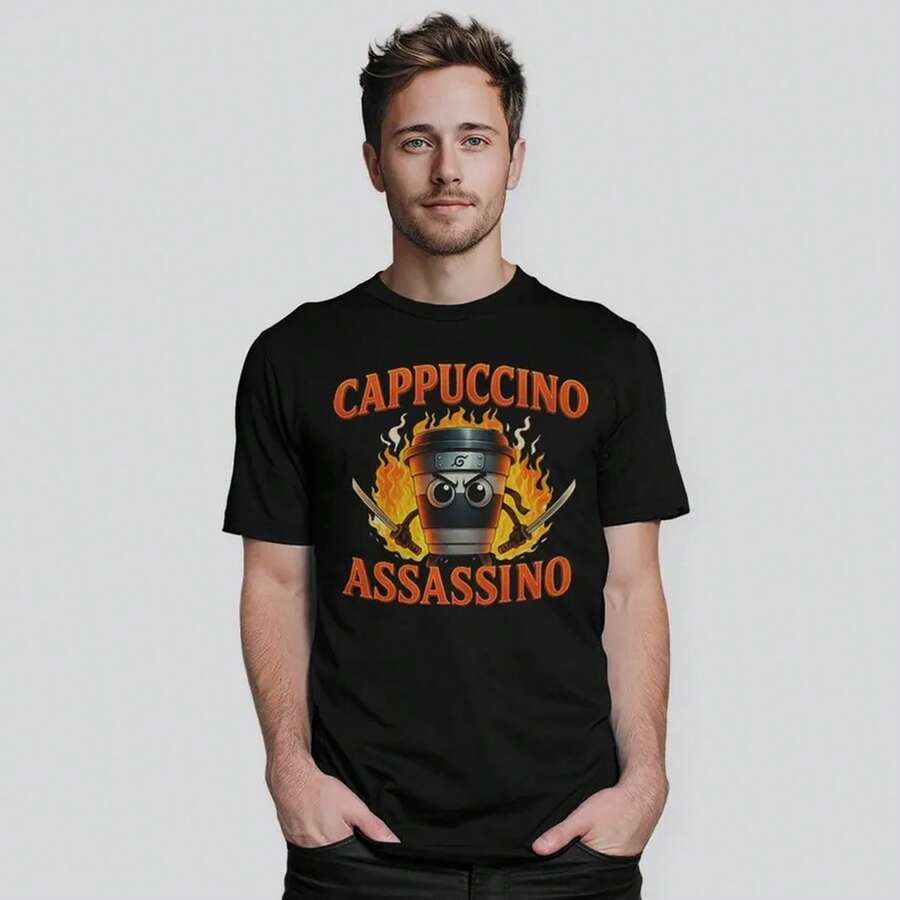 Men T-Shirts - 黑色 - 查看 1