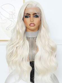 Blonde Lace Front Wig, Synthetic 13x4 Lace Front Wig Body Wave, Blonde Lace Frontal Wig For Women Glueless Daily Use 26 Inch - Multicolor - View 13