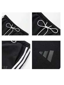 Adidas Celana Panjang Olahraga Wanita DCE KN PNT 26 Musim Panas Baru dengan Tali Serut dan Kaki Lebar KX6702 - hitam - View 7