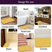 Quick-Dry Absorbent Bath Mat, Funny Black Bathroom Decor Non-Slip Thin Rubber Bath Mat, Suitable For Bathtub, Shower, Sink, Outdoor Carpet, Doormat, Autumn Bathroom Accessory, Back To School Entryway Decor - Multicolor - View 7