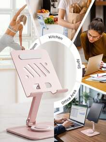 CyberDyer Giá đỡ máy tính bảng để bàn, phụ kiện máy đọc sách gấp gọn, phù hợp cho thiết bị 4.7-13 inch, giá đỡ gấp gọn di động, phù hợp cho văn phòng và nhà bếp - Nhiều màu - Xem 9