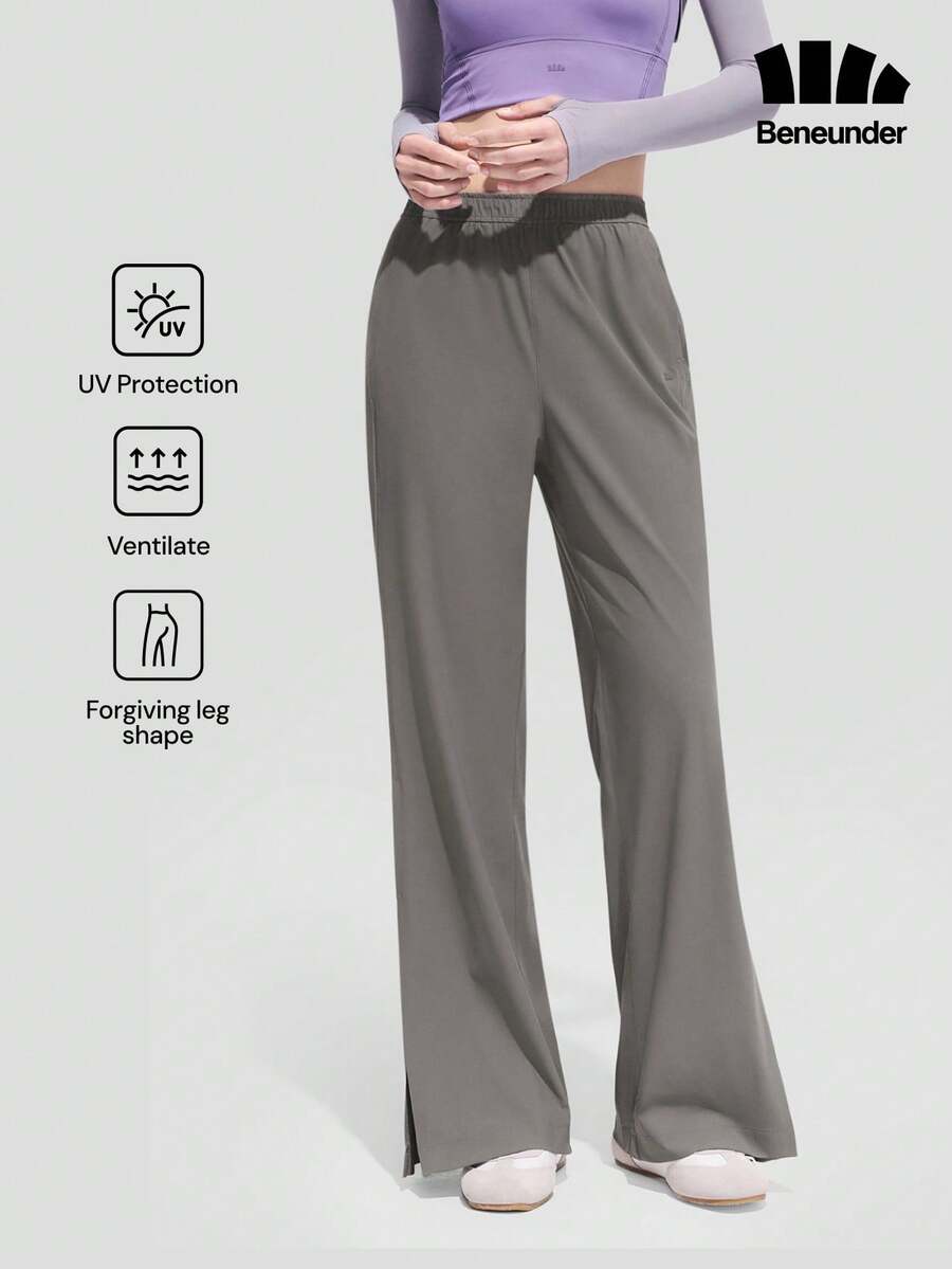 Beneunder Women's Breathable Sun-Protection Flare-Leg Pants AS012 - Grey - View 1