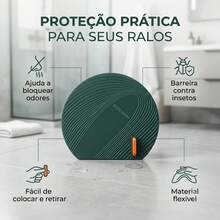 Protetor De Ralo Silicone Antiderrapante Banheiro Cozinha - Verde - Visão 5
