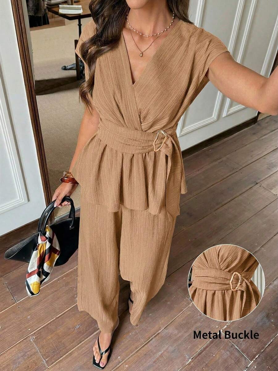 Ropa Dos piezas para Mujer - Color albaricoque 2 - Ver 1