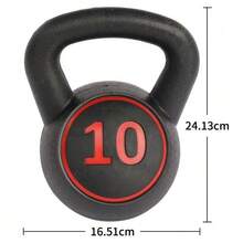 5/10/15 Lb Kettlebell Set With Non-Slip Handle, Compact Home Fitness Equipment For Strength/Fitness/Rehabilitation Training - 黑色 - 查看 6
