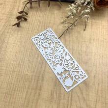 Long Hollow Floral Vertical Frame Metal Cutting Dies Carbon Steel Stencil For DIY Vintage Bookmark Scrapbook Paper Card Craft Supplies - MC1442 - View 7