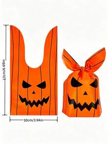 Gift For Her/Him 15pcs/30pcs Plastic Rabbit Ear Gift Bags, Suitable For Halloween Party Favors, Rabbit Theme Snack Bags With Ears, Suitable For Birthday, Easter And Spring Decoration - Decorative Packaging Bags - How Much - View 7