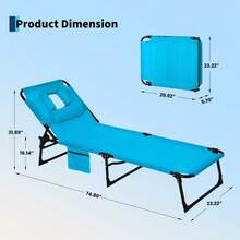 Kselythan Beach Chairs - Blue - View 3
