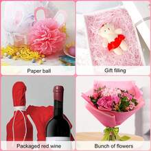 48Pcs/96Pcs Pink Tissue Paper, 20 X 20 Inch Gift Wrapping Tissue Paper Bulk, Decorative Paper For Gift Bags, Weddings, Parties, DIY Crafts And Decorations - 4-colors - View 5