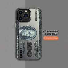 11-17 Galaxy 22-26 Phone Case - New Colorful Silver IMD Phone Case With $100 Bill Pattern For  16/16Plus/16Pro/16Promax/15/15Plus/15Promax/14/14Plus/14Pro/14Promax, 13/13Pro/13Promax, 12/12Pro/12Promax, 11/11Pro Max. Essential Phone Case For The Same Models - 圖片1PCS - 查看 4