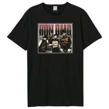 Unisex Adult T-Shirt Amplified Halved Threshed Run DMC - 黑色 - 查看 2