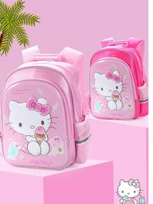 Sanrio Hello Kitty 可拆卸底座保溫可重複使用便當袋，附手把，適合女孩，適用於學校、托兒所與旅行 - A - 查看 1