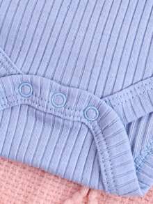 DILAVEL 3PCS Baby Girls' Clothing Spring/Summer New Girl's Bodysuit Suitable For Babies Aged 0-9 Months Embroidered Pattern Outdoor Dressing - Multicolor - View 5