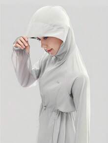 Beneunder Women's Quick-Dry Breathable Sun-Protection Windbreaker TS009 - Grey - View 5